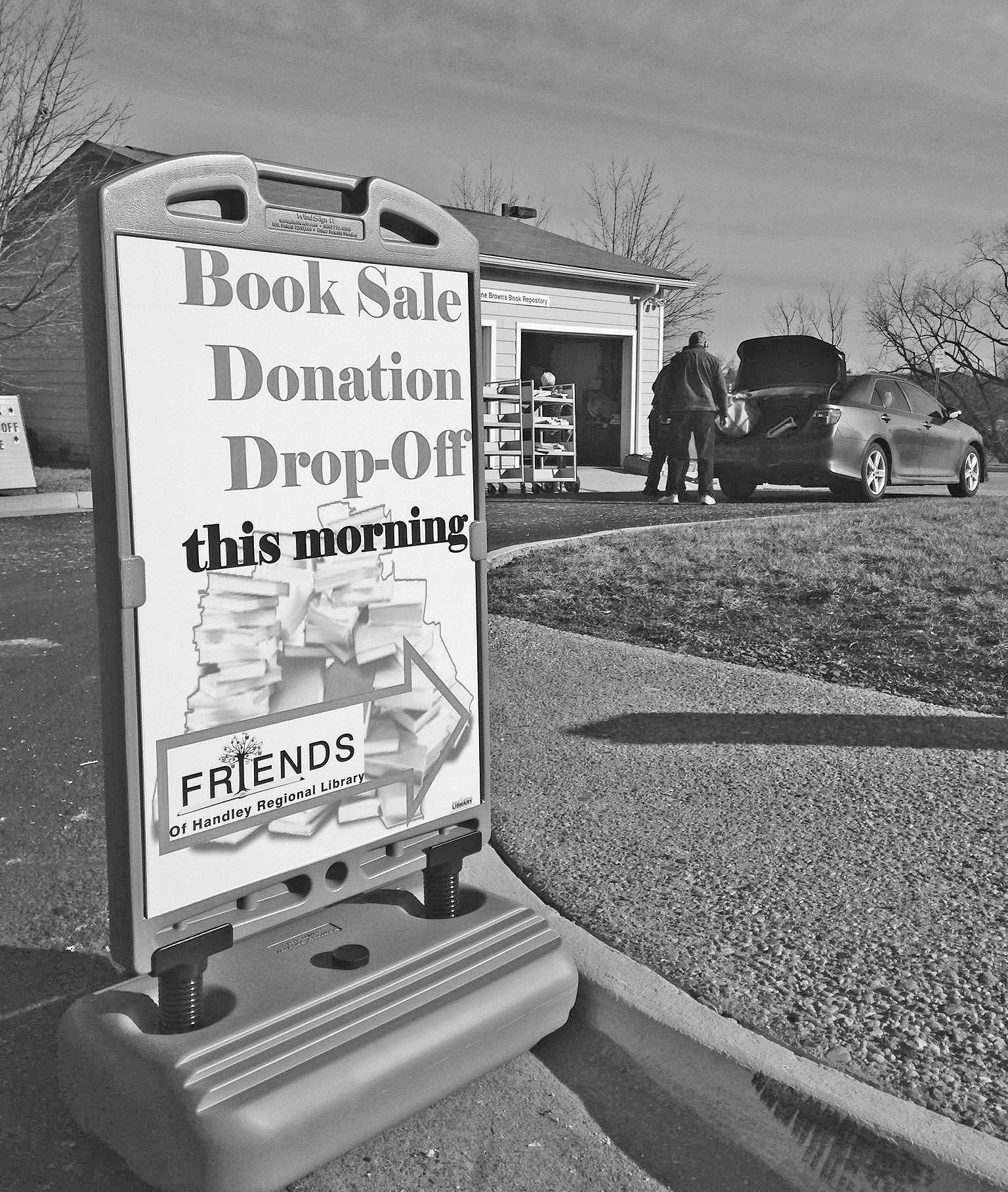 Book Donation DropOff Morning at Bowman Library Handley Regional